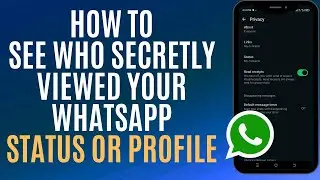 How To See Who Secretly Viewed Your Whatsapp Status Or Profile - Quick & Easy