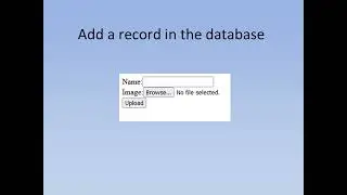 22 Add a record in the database