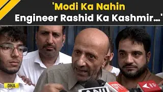 Baramulla MP Engineer Rashid Interacts With Media As He Walks Out Of Tihar jail On Interim Bail