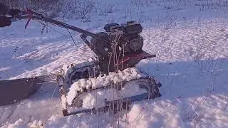 Гусеницы на мотоблок! Едут по мокрому снегу ! С новыми грунтозацепами! Усиленные траки !