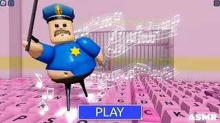 POLICE BOSS in ASMR MODE in BARRY PRISON RUN! NEW Scary Obby (