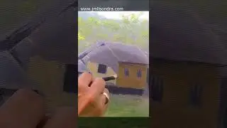 Outdoor Painting a Native House / JMLisondra #art #painting #paintingtutorial  #acryliclandscape