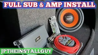 How to install a sub and amp in your car | FULL DETAILED INSTALL WITH CADENCE SOUND