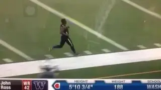 John Ross 40 Yard Dash Breaks Record NFL combine