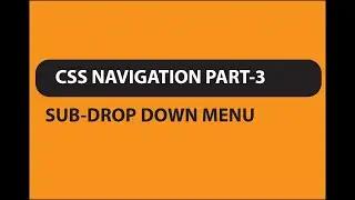 Css Sub Drop Down Menu in Hindi For Beginners