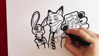 Dibujo de Zootopia - Como Dibujar Zootopia | How to Draw Zootopia