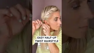 EASY HALF-UP TWIST HAIRSTYLE | Audrey and Victoria #hairtutorial #hairtutorial