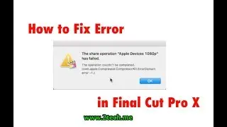 The share operation apple devices 1080p File has Failed