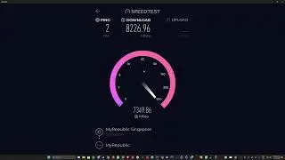 10Gbps MyRepublic Singapore XGS-PON Speed Test