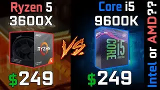 Ryzen 5 3600X vs Core i5-9600K | Gaming Benchmarks, AMD or Intel?