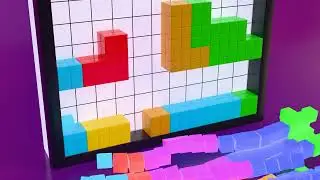 Tetris lego lamp