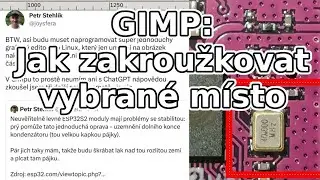 GIMP: zakroužkování místa v obrázku