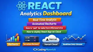 How to create a Dashboard in REACT using Recharts | Real Time Analytics | React From Zero to Cloud