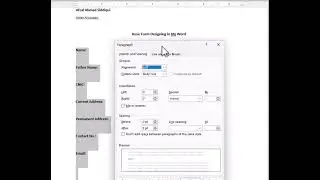 Basic Form Designing in Ms Word