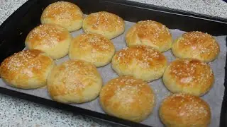 Беру кефир и муку и через 20 минут на столе вкусные булочки без дрожжей / Тесто на кефире