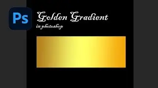 Photoshop may Golden Gradient kaisy banaye [How create golden gradient in Photoshop]
