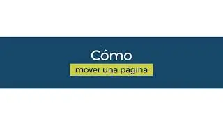 Cómo mover una página