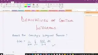 Derivatives of Cauchy's Integral Formula