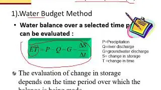 Chapter 3 Losses - Infiltration and Evapotranspiration- DR NOR ELIZA ALIAS (ENGLISH)