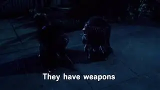 Critters- They have weapons scene