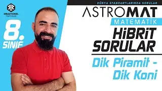 Astromat 8. Sınıf Hibrit Sorular - Test 39 - Dik Prizmalar - Dik Piramit - Dik Koni