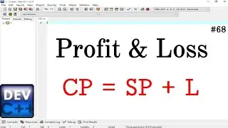 Write a program for find CP using CP=SP+L formula from Profit and Loss