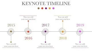 #027 Animated Keynote Timeline Slide Design Tutorial 2019 Same as PowerPoint