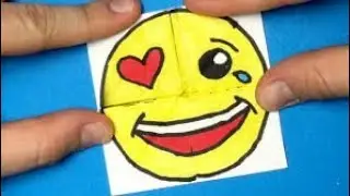 Emoji Paper Magic Card - DIY Face Changer Tutorial