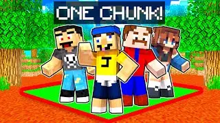 Minecraft But We Can't Leave This CHUNK!