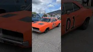 Mean lookin’ General Lee 💪 #dukesofhazzard #generallee #americanmuscle #musclecar #dodge #charger