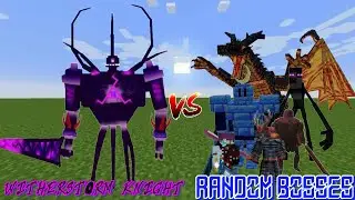 (Witherstorm Knight Addon) Witherstorm Knight Vs Random Bosses