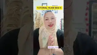 CARA PAKAI HIJAB SEGIEMPAT SIMPEL #tutorialhijab #vidioshort #hijabstyle #hijabsimple