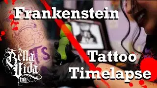 It's Alive! Frankenstein Timelapse tattoo