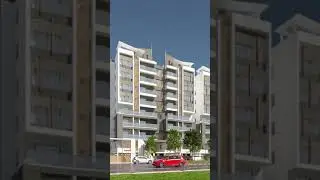 Exterior Rendering Of Group Of Apartments in Houston Texas 🤗 