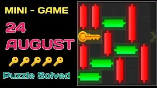 Hamster kombat mini game today 24 August | mini game hamster Kombat | daily combo | daily cipher cod