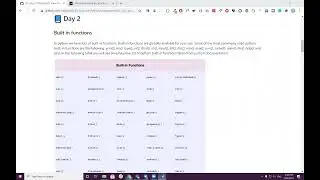 Python built in functions