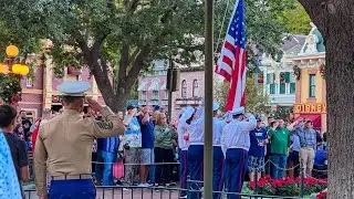Veterans Day Patriotic Flag Reatreat | Disneyland Resort 2024 4K