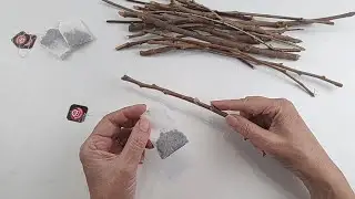 RAMAS y SAQUITOS de Té para hacer 3 Fáciles ideas - Arte en casa - Manualidades y recilaje - DIY