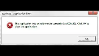 HOW TO FIX THE APP WAS UNABLE TO START CORRECTLY (0xc0000142)