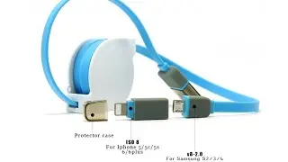 Посылки с Aliexpress: универсальный кабель USB - microUSB/Lightning