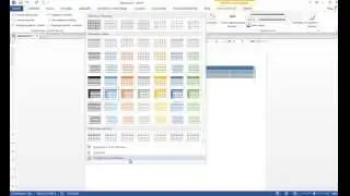 Форматирование таблицы в Word