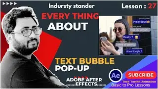 How to make Text Bubble Pop-Up Animation in After Effects Basic to Advanced Tips Urdu | Hindi