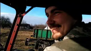 для работы в нашем хозяйстве мы купили помощника -  трактор Т-16. Трактор до реставрации.
