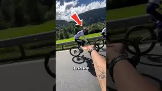 She fed her son while he was participating in a cycling race 🤯❤️
