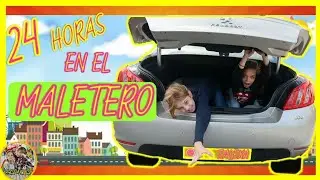 24 HORAS en el MALETERO 🚗🚘 // DORMIMOS EN EL MALETERO DEL COCHE + Pooparoos🚽
