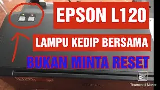 how to fix epson l120 double blinking light error