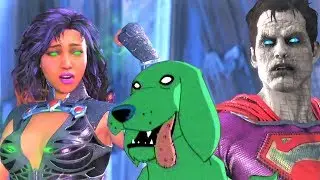 INJUSTICE 2 - STARFIRE BEST INTRO DIALOGUES!!! NEW DIALOGUES!! Beast Boy & Cookies