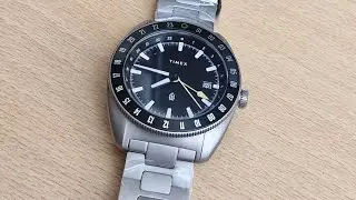 timex james brand gmt titanium unboxing