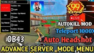 FF Advance Server Mod Menu Ob44 Update Rank Working 100% Antiban Free Fire Advance Server Hack Today