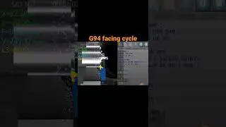 G94 FACING CYCLE#cncturning #cnctechnologies #fanuc #programming #CNC#ytshorts